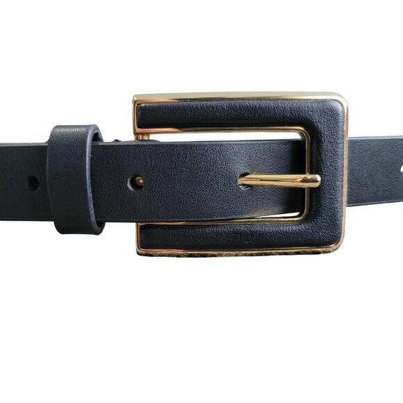 NWT-Kate Spade New York In The Loop Black Leather Belt-colored Embellishments - Picture 3 of 16